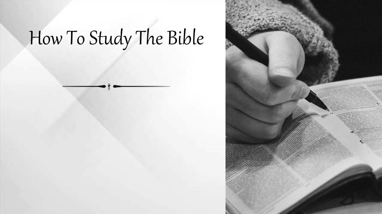 How To Study The Bible Doogers